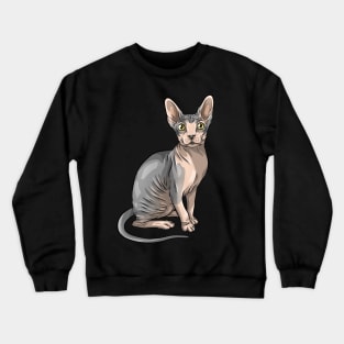 Cute Sphynx Cat Crewneck Sweatshirt